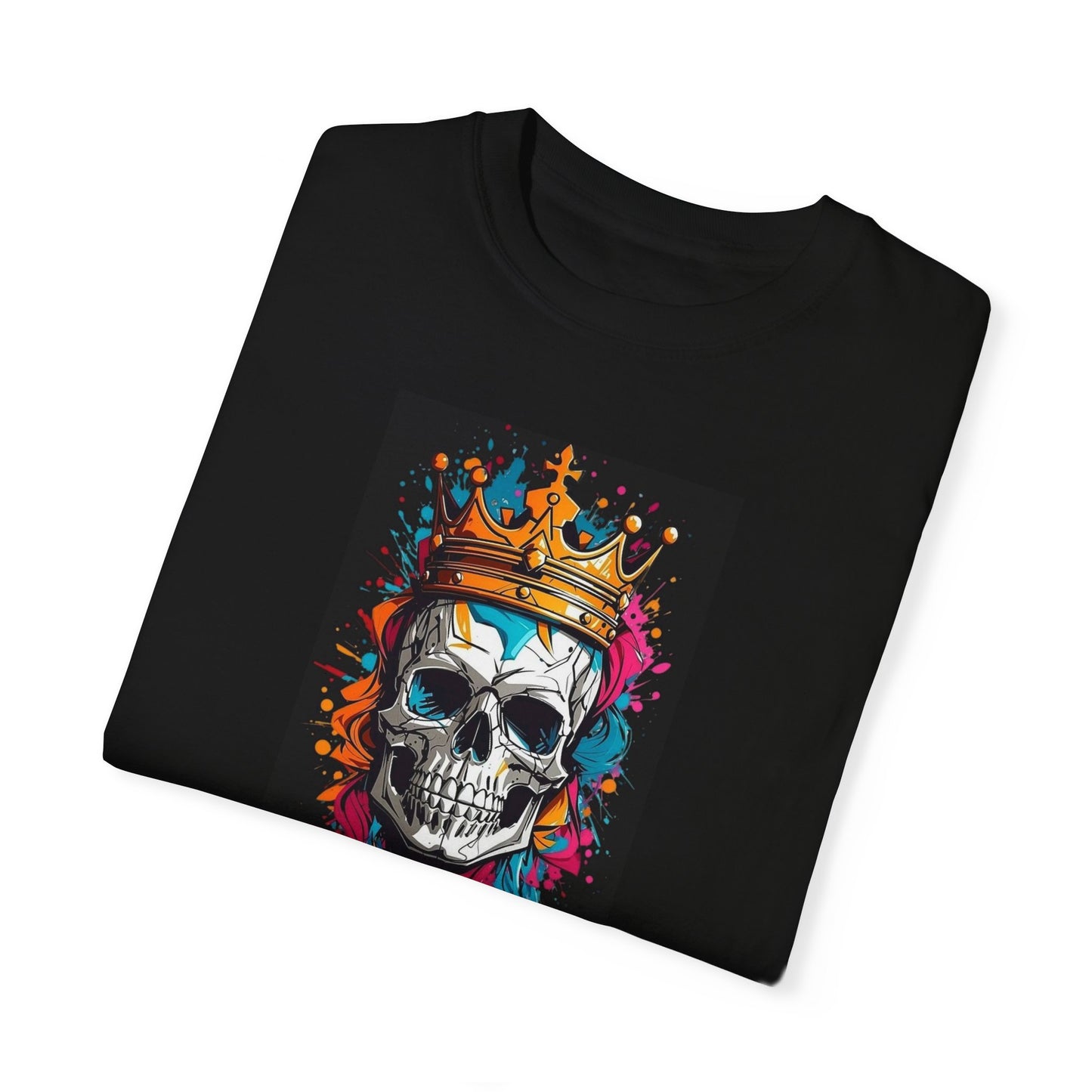 BLOOZH™ black King skull T-shirt