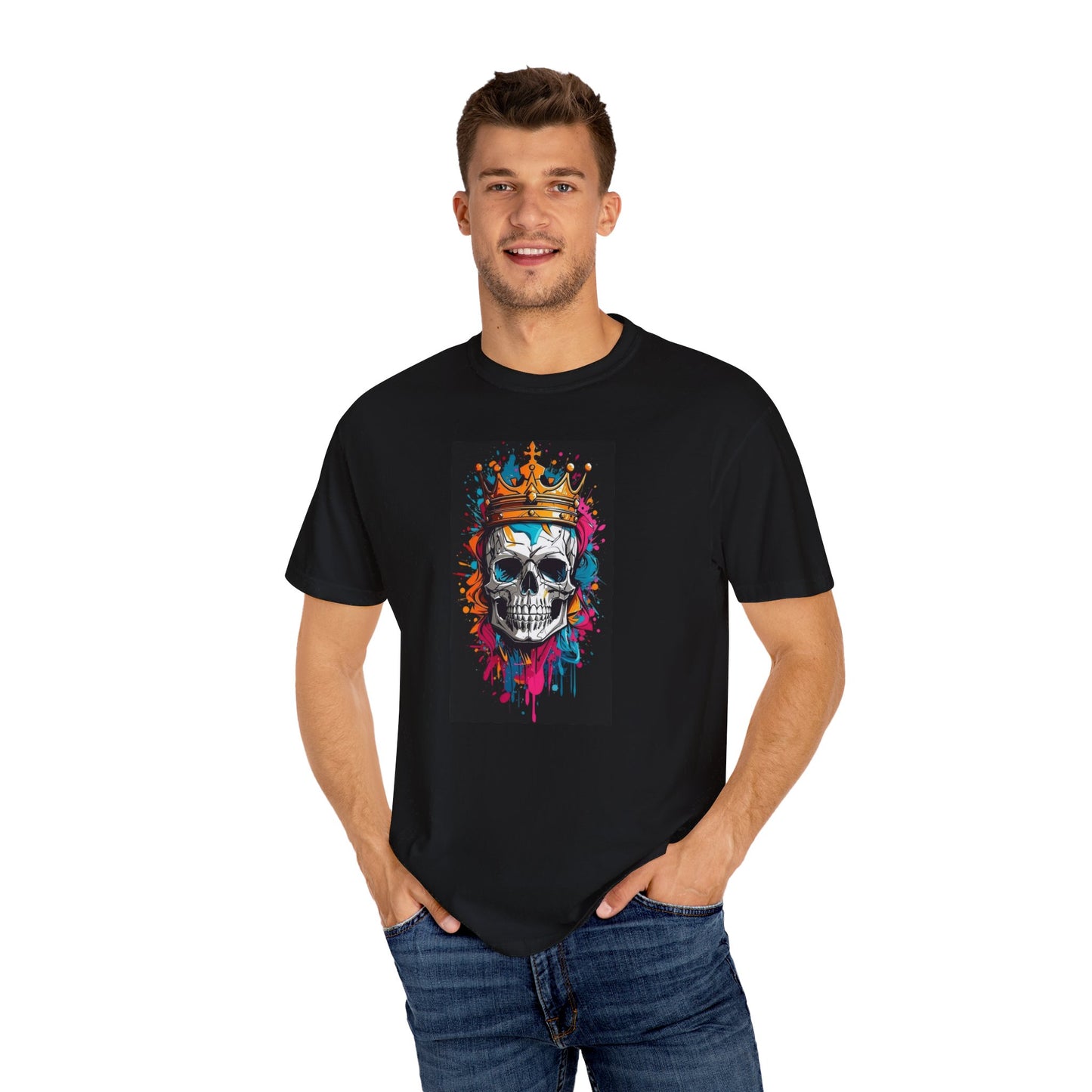 BLOOZH™ black King skull T-shirt